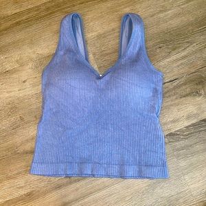 Altard State blue ribbed tank top